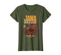 Star Wars Jawa Pawn & Salvage T-Shirt, Damen, Olivgrün, XS