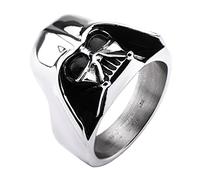 Star Wars Jewelry Men's Darth Vader 3D Stainless Steel Ring, Silver, 12