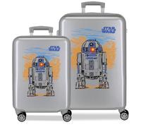 Star Wars Joumma Galaxy Gepäckset Silber 55/65 cm Starres ABS-Seitenkombinationsschloss 91L 5.6kg 4 Doppelräder Handgepäck
