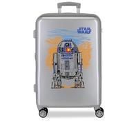 Star Wars Joumma Galaxy Mittel-Silber-Koffer, 46 x 65 x 23 cm, starrer ABS-Seitenkombinationsverschluss 56L 3.1kg, 4 Doppelrollen, Handgepäck
