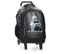 Star Wars Joumma His Name Is Grogu Rucksack mit Trolley Laptop 15,6 Zoll Schwarz 34x46x21cm PVC 32,84L