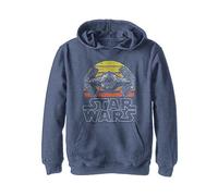 STAR WARS Jungen Sunset Tie Hoodie, marineblau meliert