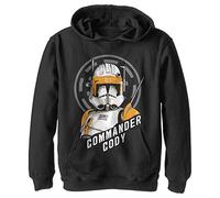 Star Wars Kids Clone Wars Commander Cody Youth Pullover Hoodie, Black, Small