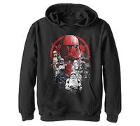STAR WARS Kids Multiple Franchise Troops Poster Youth Pullover Hoodie, Schwarz, S