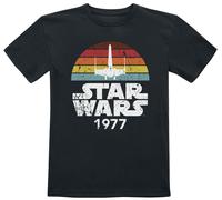 Star Wars Kids - Rainbox X-Wing 1977 T-Shirt schwarz in 104