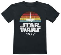 Star Wars Kids - Rainbox X-Wing 1977 T-Shirt schwarz in 116