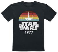 Star Wars Kids - Rainbox X-Wing 1977 Unisex T-Shirt schwarz 116