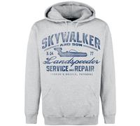 Star Wars Landspeeder Repair - Vintage Kapuzenpullover grau meliert in XXL