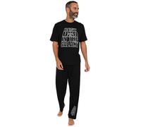 Star Wars Langes Pyjama-Set für Herren mit Aufschrift "Best Dad in the Galaxy", Schwarz , L