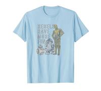 Star Wars Last Jedi Droids Rebels Have More Fun Gold T-Shirt, Herren, Himmelblau, 3XL