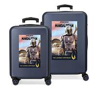 Star Wars Legend Kofferset Blau 55/68 cm Hartschale ABS Seitenkombinationsverschluss 104L 6kg 4 Doppelrollen Handgepäck