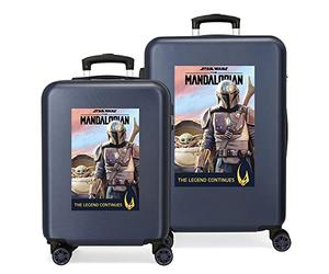 Star Wars Legend Kofferset Blau 55/68 cm Hartschale ABS Seitenkombinationsverschluss 104L 6kg 4 Doppelrollen Handgepäck