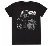 Star Wars Männer T-Shirt schwarz XL 100% Baumwolle Fan-Merch, Film, The Mandalorian, TV-Serien