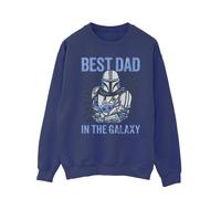 Star Wars - "Mandalorian Best Dad Galaxy" Sweatshirt für Herren (Marineblau) XL