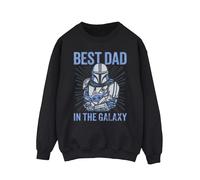 Star Wars - "Mandalorian Best Dad Galaxy" Sweatshirt für Herren (Schwarz) XL