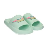 Star Wars Mandalorian Marvel Herren Jugendliche Badeschuhe bequeme Sommer-Slides 100% EVA - Rutschfest Badelatschen (Grün, EU Schuhgrößensystem, Erwachsene, Numerisch (von/bis), M, 44, 45)
