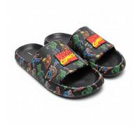 Star Wars Mandalorian Marvel Herren Jugendliche Badeschuhe bequeme Sommer-Slides 100% EVA - Rutschfest Badelatschen (Schwarz, EU Schuhgrößensystem, Erwachsene, Numerisch (von/bis), M, 44, 45)