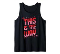 Star Wars Mandalorian Pink & Red This Is The Way Tank Top