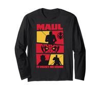 Star Wars Maul Shadow Lord Maul It Must Be Done 4 Panel Shot Langarmshirt