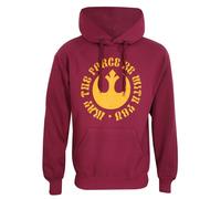 Star Wars May the force be with you Kapuzenpullover burgund in XXL