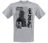Star Wars May the force be with you T-Shirt hellgrau meliert in XXL
