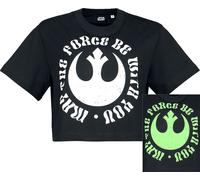 Star Wars May The Force - Glow In The Dark T-Shirt schwarz in XL