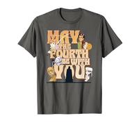 Star Wars May The Fourth Be With You Main Characters T-Shirt