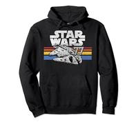 Star Wars Millennium Falcon 77 Retro Lines Logo Pullover Hoodie