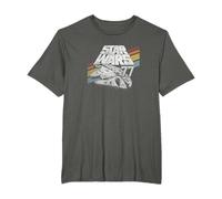 Star Wars Millennium Falcon Retro Rainbow Stripe T-Shirt