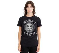 Star Wars Mother's Day Mom is a Trooper Ladies T Shirt, Black, Medium