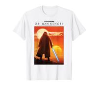 Star Wars: Obi-Wan Kenobi Lightsaber Dual Sunset Poster T-Shirt