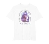 Star Wars: Obi-Wan Kenobi No Such Thing As Luck Portrait T-Shirt, Herren Große Größen, Weiß, 5X Tall