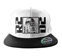 Star Wars Offizielles Lizenzprodukt R2D2 Adjustable Size Snapback Cap (Schwarz/Weiß)