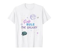 Star Wars Outer Space Girls Rule The Galaxy T-Shirt T-Shirt, Herren, Weiß, 3XL
