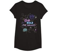 Star Wars Outer Space Girls Rule the Galaxy T-Shirt T-Shirt, Mädchen, Schwarz, XS