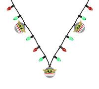 Star Wars Peers Hardy Baby Yoda grün weiß und rot blinkende Lichter Weihnachten Halskette NH00947L-30, Einheitsgröße, Kunststoff