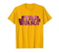Star Wars Pink Glitter Logo T-Shirt T-Shirt, Herren, Leuchtendes Gold, XXL