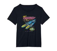 Star Wars Pod Racing Champion Neon Space Racer T-Shirt, Damen Große Größen, Schwarz, 2X