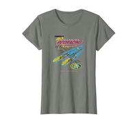 Star Wars Pod Racing Champion Neon Space Racer T-Shirt, Damen, Heidekraut/Armeegrün, XS