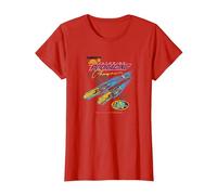 Star Wars Pod Racing Champion Neon Space Racer T-Shirt, Damen, Rot, XL