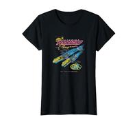 Star Wars Pod Racing Champion Neon Space Racer T-Shirt, Damen, Schwarz, XS