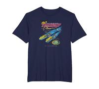 Star Wars Pod Racing Champion Neon Space Racer T-Shirt, Herren Große Größen, Marineblau, 5X Tall