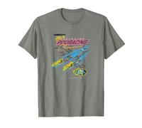 Star Wars Pod Racing Champion Neon Space Racer T-Shirt, Herren, Heidekraut/Armeegrün, M