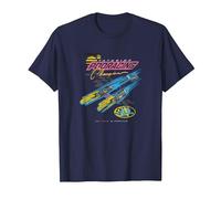 Star Wars Pod Racing Champion Neon Space Racer T-Shirt, Herren, Marineblau, XL