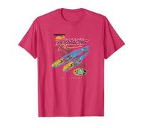 Star Wars Pod Racing Champion Neon Space Racer T-Shirt, Herren, Rot Meliert, S