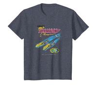 Star Wars Pod Racing Champion Neon Space Racer T-Shirt, Kinder, Blau Meliert, 92