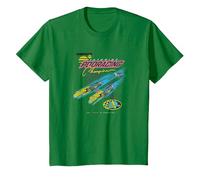Star Wars Pod Racing Champion Neon Space Racer T-Shirt, Kinder, Dunkelgrün, 92