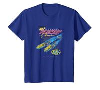 Star Wars Pod Racing Champion Neon Space Racer T-Shirt, Kinder, Königsblau, 116