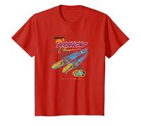 Star Wars Pod Racing Champion Neon Space Racer T-Shirt, Kinder, Rot, 128