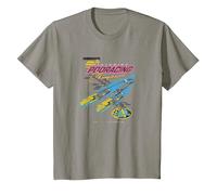 Star Wars Pod Racing Champion Neon Space Racer T-Shirt, Kinder, Schiefergrau, 140